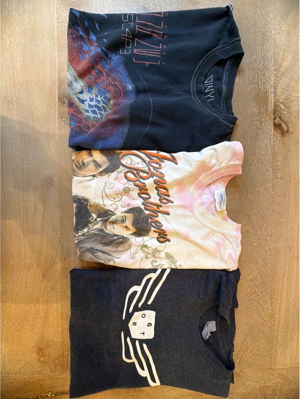 Pop Culture Music Graphic Tee Bundle Size Small 3pc Jonas Journey GOTR